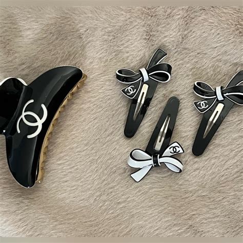 hairpin chanel|Chanel hair claw clip.